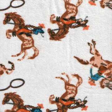 Wild Horse Tan Teal Quarter Yard from FlannelWorld.com